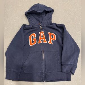GAP Kids Navy Zip Hoodie size 4-5.